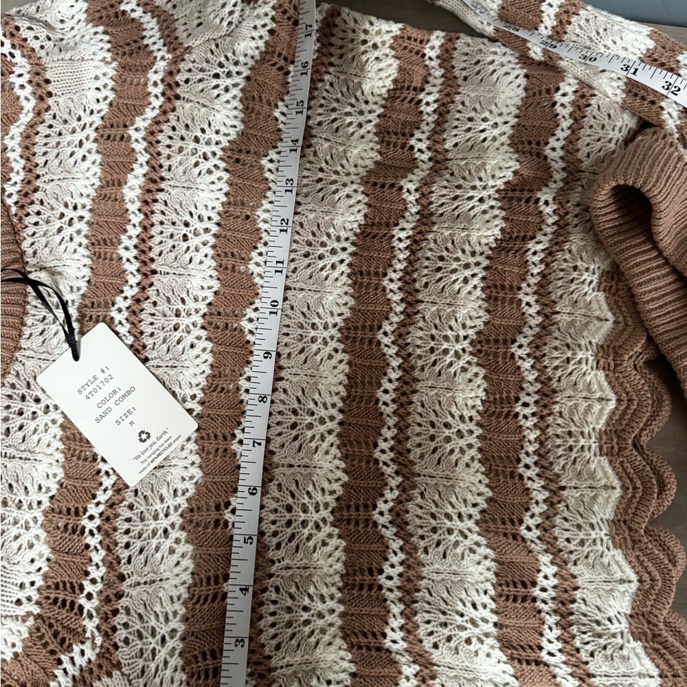 Hippie Rose Brown and Cream Knit Top - Picture 7 of 10
